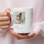 Aangepaste 2025 Kalender Mok met Foto & Naam |<br><div class="desc">Creëer is een uniek en praktisch aandenken met deze aangepaste 2025 agenda mok met uw favoriete foto en naam personalisatie. Deze mok is ideaal om te genieten van uw ochtendkoffie of -thee en combineert functionaliteit en sentimentaliteit. Of het nu gaat om een cadeau voor een geliefde of een speciale traktatie...</div>