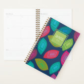 Aangepaste 2025 kleurrijke planner monogram blader (Display)