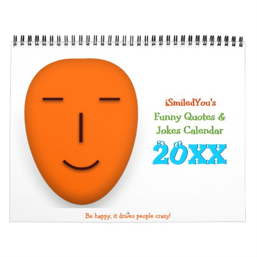 Aangepaste 2025 Nieuwjaar Grappige citaten Grappen Kalender (Hoes)