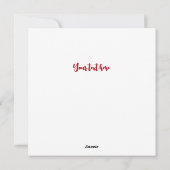 Aangepaste 2025 Red Green Plaid Familiefoto Feestdagenkaart (Achterkant)