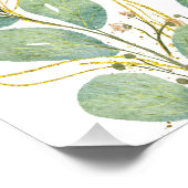 Aangepaste 2026 Agenda met Elegante Eucalyptus Perfect Poster (Hoek)