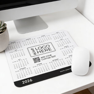 Aangepaste 2026 Agenda Zakelijk Logo Muismat