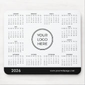 Aangepaste 2026 Agenda Zakelijk Logo Muismat (Voorkant)