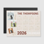 Aangepaste 2026 kalender met seizoenskat (Voorkant / Achterkant)