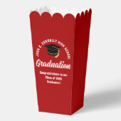 Aangepaste 2026 Rode Afstudeerfeest Popcorn Bedankdoosjes (Voorkant)