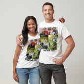 Aangepaste 2026 sfeer 6 foto collage t-shirt (Unisex)