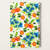 Aangepaste 2026 Sinaasappels & Blauwe Bloesem Plan Planner (Achterkant)