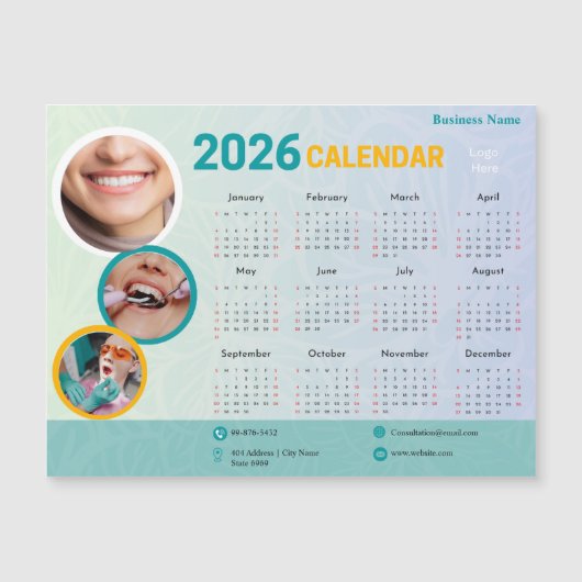 Aangepaste 2026 Tandartspraktijk Gepersonaliseerde (Voorkant)