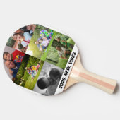 Aangepaste 2026 vibes 6 foto collage tafeltennisbatje (Zijkant)