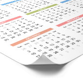 Aangepaste 2027 Agenda Zakelijk Logo Bedrijf Poster (Hoek)