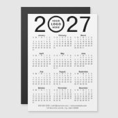 Aangepaste 2027 Magnetische Kalender Met Zakelijk  (Voorkant / Achterkant)