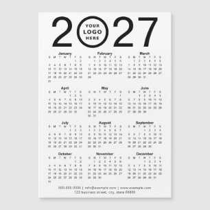 Aangepaste 2027 Magnetische Kalender Met Zakelijk 