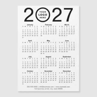 Aangepaste 2027 Magnetische Kalender Met Zakelijk