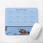 Aangepaste 2027 Osprey Natuur Bureaukalender Muismat (Met muis)