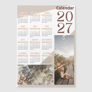 Aangepaste 2027 Persoonlijke Foto Muurkalendar