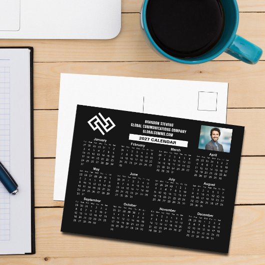 Aangepaste 2027 Professionele Zakelijke Kalender Z Briefkaart