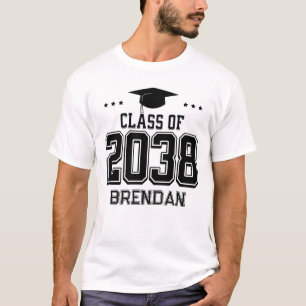 Aangepaste 2038 Back-to-School Handafdruk Keepsake T-shirt