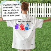 Aangepaste 2038 Back-to-School Handafdruk Keepsake T-shirt