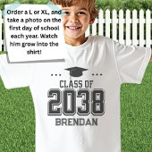 Aangepaste 2038 Back-to-School Handafdruk Keepsake T-shirt