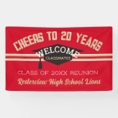 Aangepaste 20 JAAR reünie banner (Horizontaal)