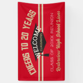 Aangepaste 20 JAAR reünie banner (Verticaal)