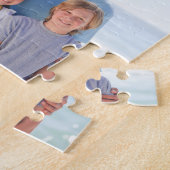 Aangepaste 21 Photo Collage Gepersonaliseerd Zwart Legpuzzel (Zijkant)