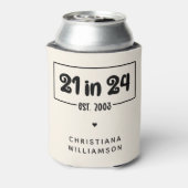 Aangepaste 21e verjaardag 21 in 24 Est 2003 Verjaa Blikjeskoeler (Blikje Achterkant)