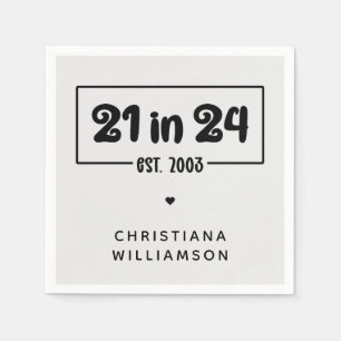 Aangepaste 21e verjaardag 21 in 24 Est 2003 Verjaa Servet