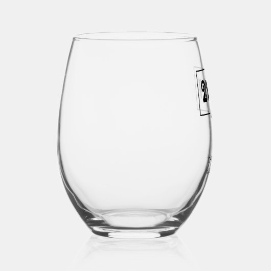 Aangepaste 21e verjaardag 21 in 24 Est 2003 Verjaa Wijnglas Zonder Voet (Rechts)