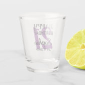 Aangepaste 21e verjaardag shot glas (Achterkant)