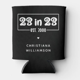 Aangepaste 23e verjaardag cadeau 23 in 23 Est 2000 Blikjeskoeler
