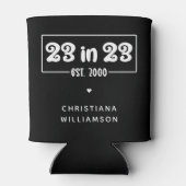 Aangepaste 23e verjaardag cadeau 23 in 23 Est 2000 Blikjeskoeler (Achterkant)