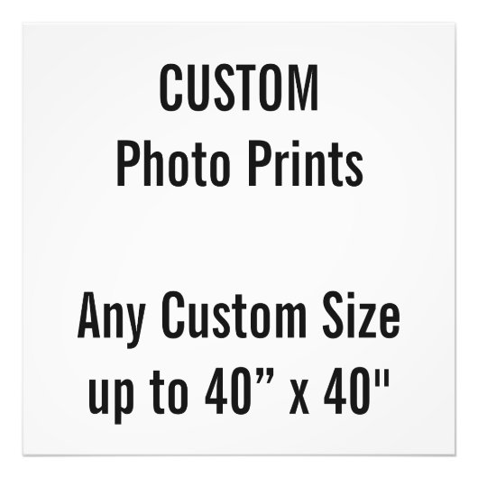 Aangepaste 24-inch x 24-inch fotoafdrukken (of een foto afdruk (Voorkant)