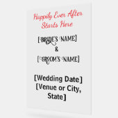 Aangepaste 24 "x 36" Wedding Acryl Tekens Bord (Hoek)