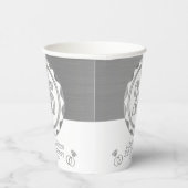 Aangepaste 25e Golden Jubileum of verjaardag, enz. Papieren Bekers (Rechts)