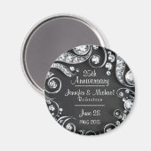 Aangepaste 25e Jubileum Magneet (Voorkant / Achterkant)