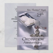 Aangepaste 25e Ordinatie Uitnodiging (Voorkant / Achterkant)