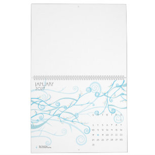 Aangepaste 28 cm L x 36 cm B Sakura Deco Kalender
