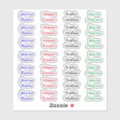 (Aangepaste 28 Labels) Creëer Uw eigen script Voll Sticker (Vel)