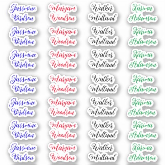(Aangepaste 28 Labels) Creëer Uw eigen script Voll Sticker (Voorkant)