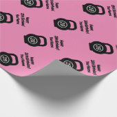 Aangepaste 28e Verjaardagsfeestje gym kettlebell r Cadeaupapier (Hoek)