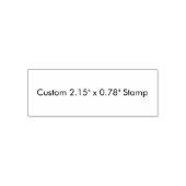 Aangepaste 2,15" x 0,78" Stempel (Design)