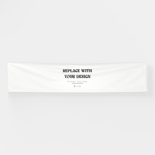 Aangepaste 2.5' x 12' Vinyl Spandoek (Horizontaal)