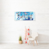 Aangepaste 2,5 x 6-inch kerstvinylbanner sneeuwscè spandoek (Insitu)