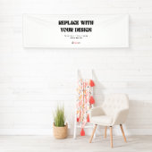 Aangepaste 2.5' x 8' Vinyl Spandoek (Insitu)