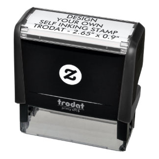 Aangepaste 2,65" x 0,9" Trodat 4915 Zelfinkt Stamp Zelfinktende Stempel