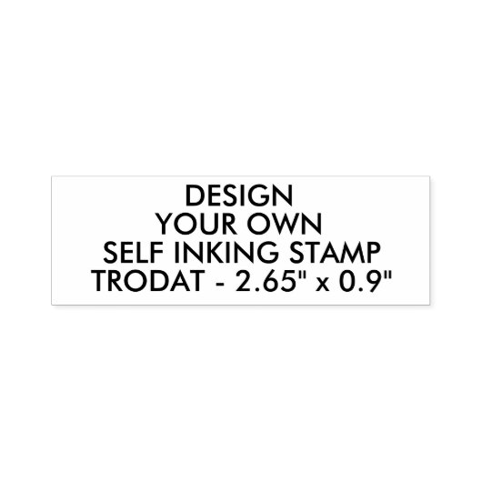 Aangepaste 2,65" x 0,9" Trodat 4915 Zelfinkt Stamp Zelfinktende Stempel (Design)