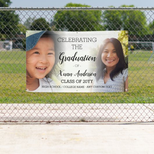 Aangepaste 2 Afstuderen voor Photo Collage Script Spandoek (Insitu)