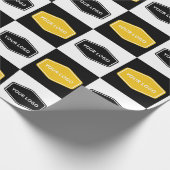 Aangepaste 2 Bedrijf Logo Branded Business Cadeaupapier (Hoek)