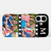 Aangepaste 2 familie foto & monogram Case-Mate iPhone case (Achterkant (horizontaal))
